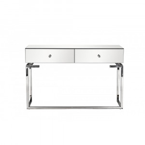 Консоль зеркальная с двумя ящиками 120*35*77см KFG075 